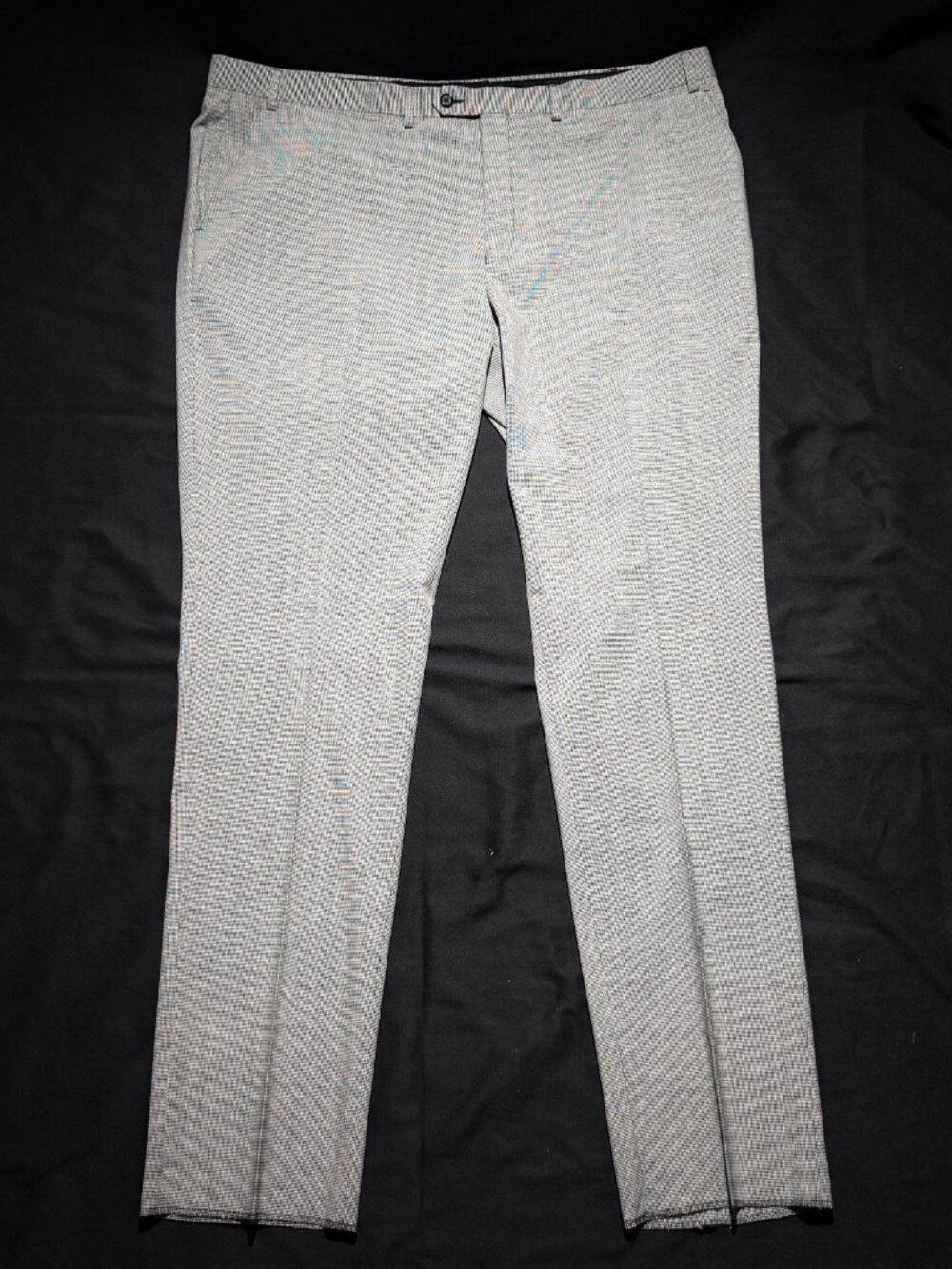 NWT Ralph by Ralph Lauren 2pc Suit 50R 45W BlK/White Houndstooth Wool Unaltered - Picture 11 of 15